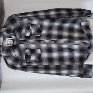 Black and grey plaid shirt